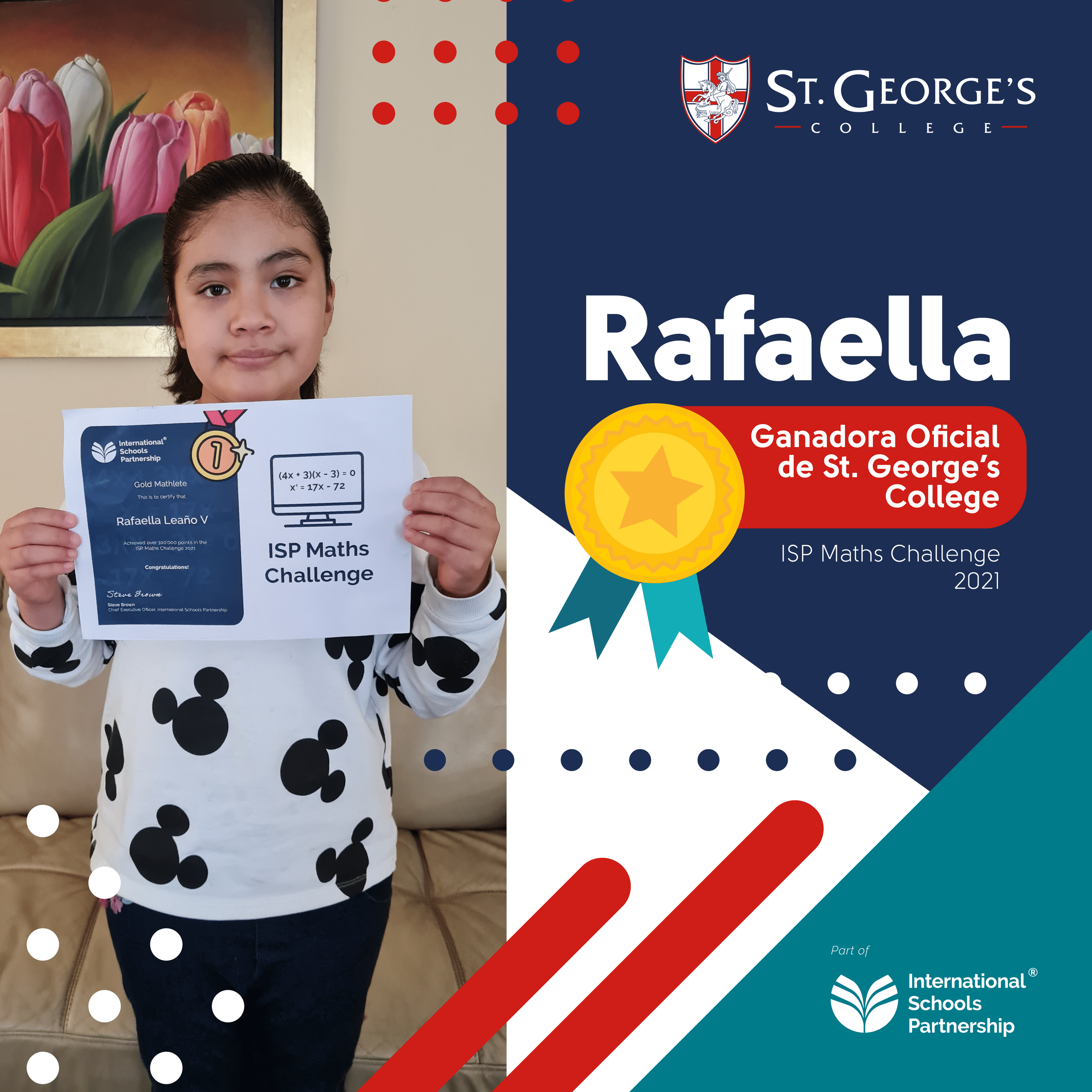 SGC Cuarto Puesto en ISP Maths Challenge - St George's